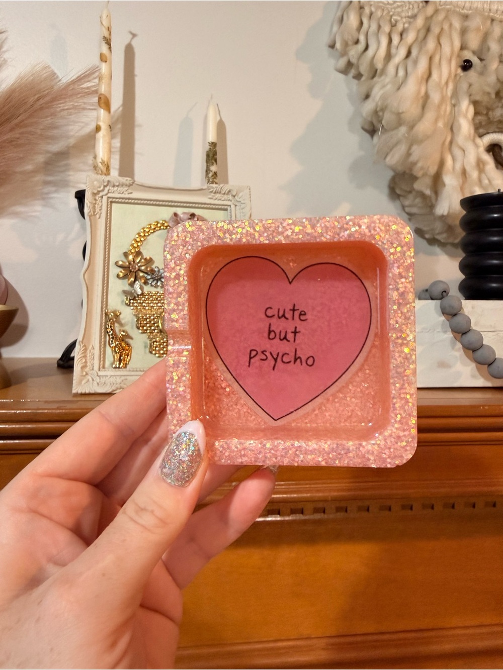 Cute but Psycho Resin Ashtray
